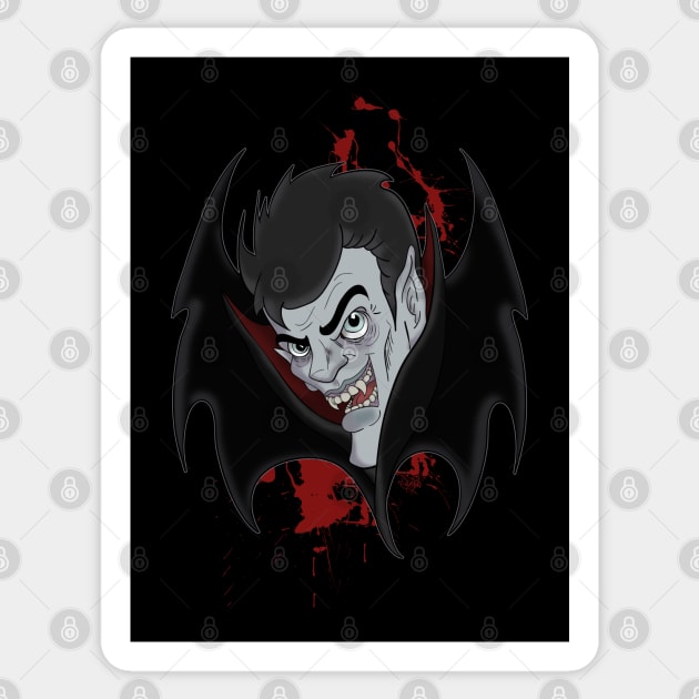 Vampire Madness Sticker by schockgraphics